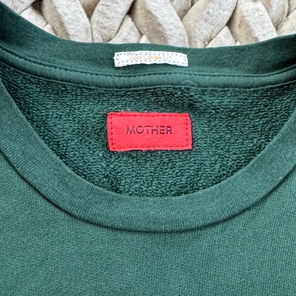 MOTHER Green Sweatshirt with Pink and Yellow Graphic - Picture 3 of 4